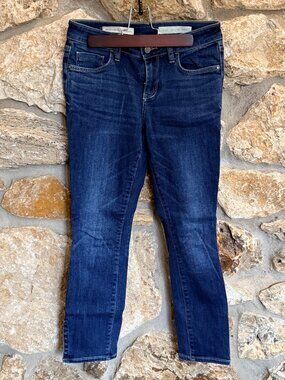 Anthropologie Pilcro and the Letterpress Dark Wash Cropped Stet Petite 27